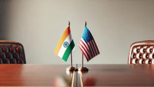 India and USA flags