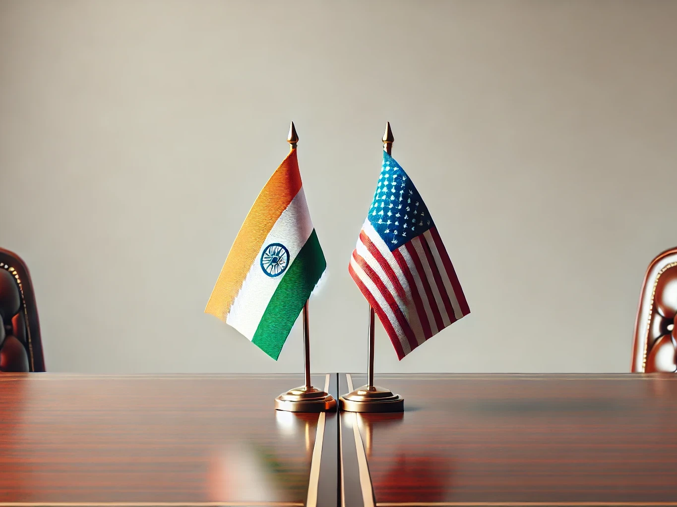 India and USA flags