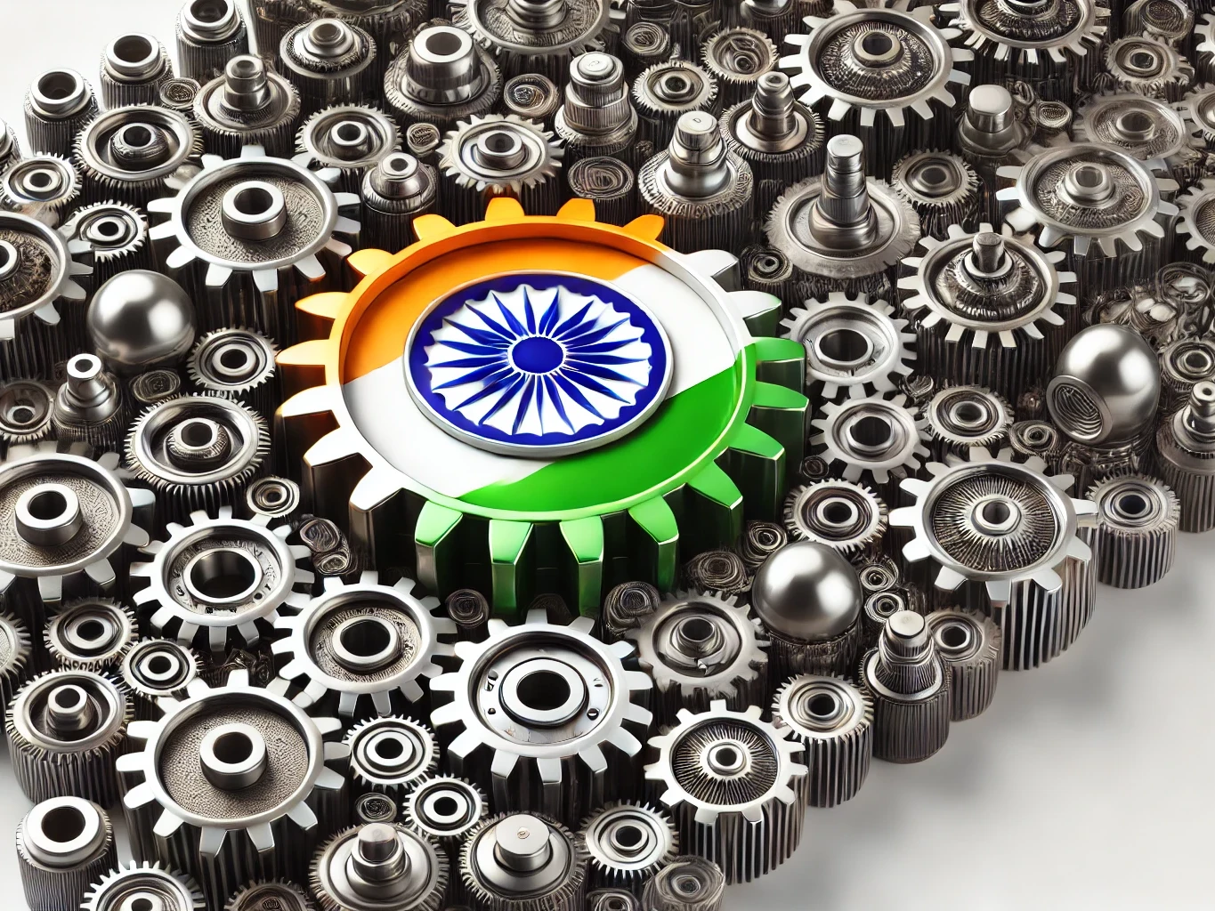 manufacturing and Indian flag
